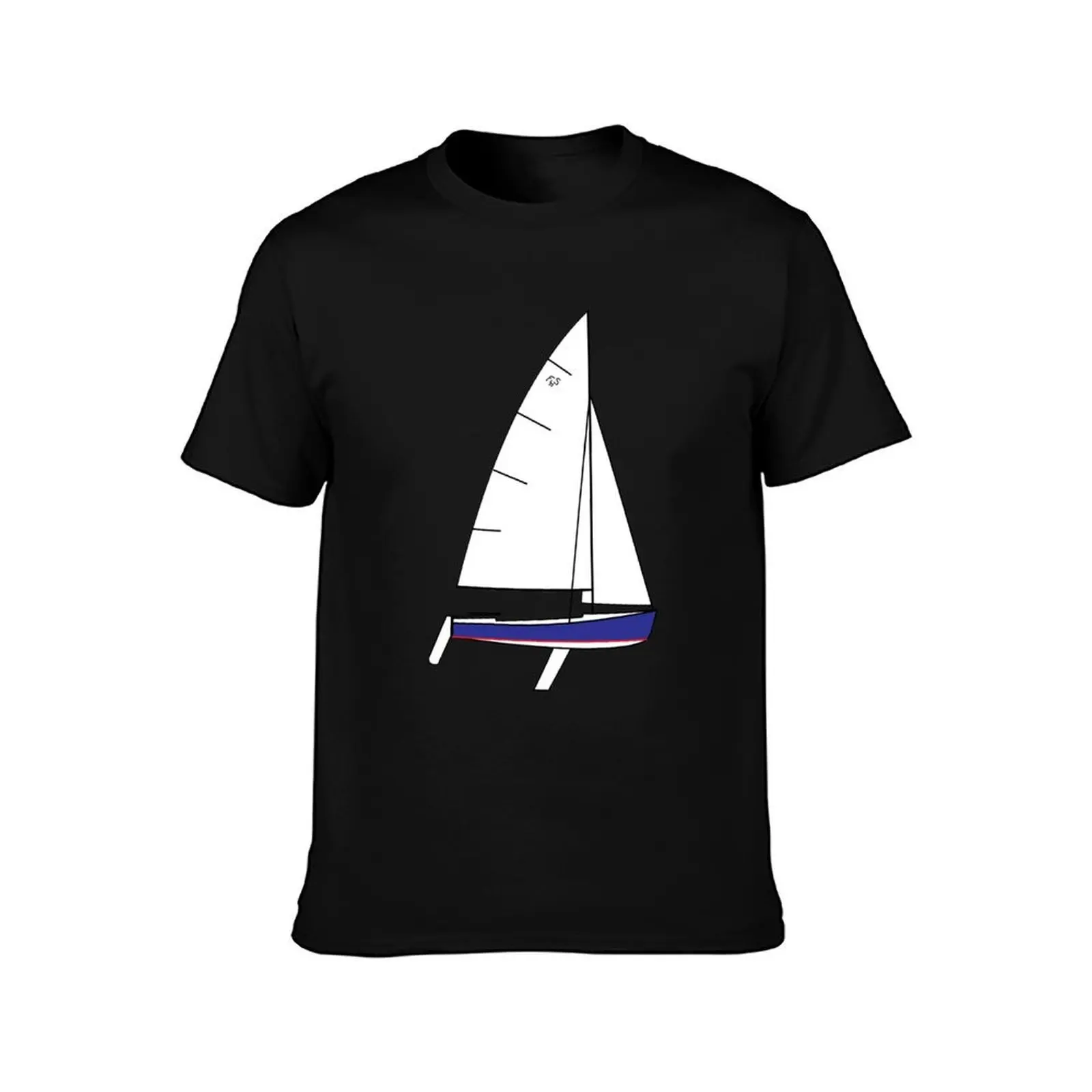 Flying Scot Sailboat T-Shirt Breathable Sportswear for Men T-Shirt