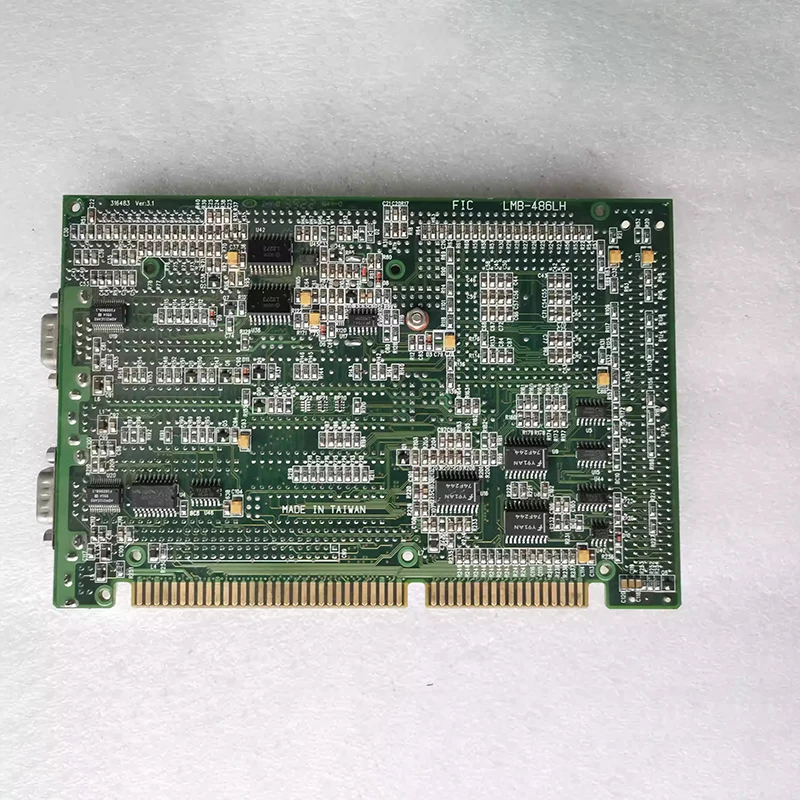 carte-mere-industrielle-d'occasion-lmb-486lh-sans-deflecteur-demi-longueur-avec-slot-isa-486-pour-controle-industriel
