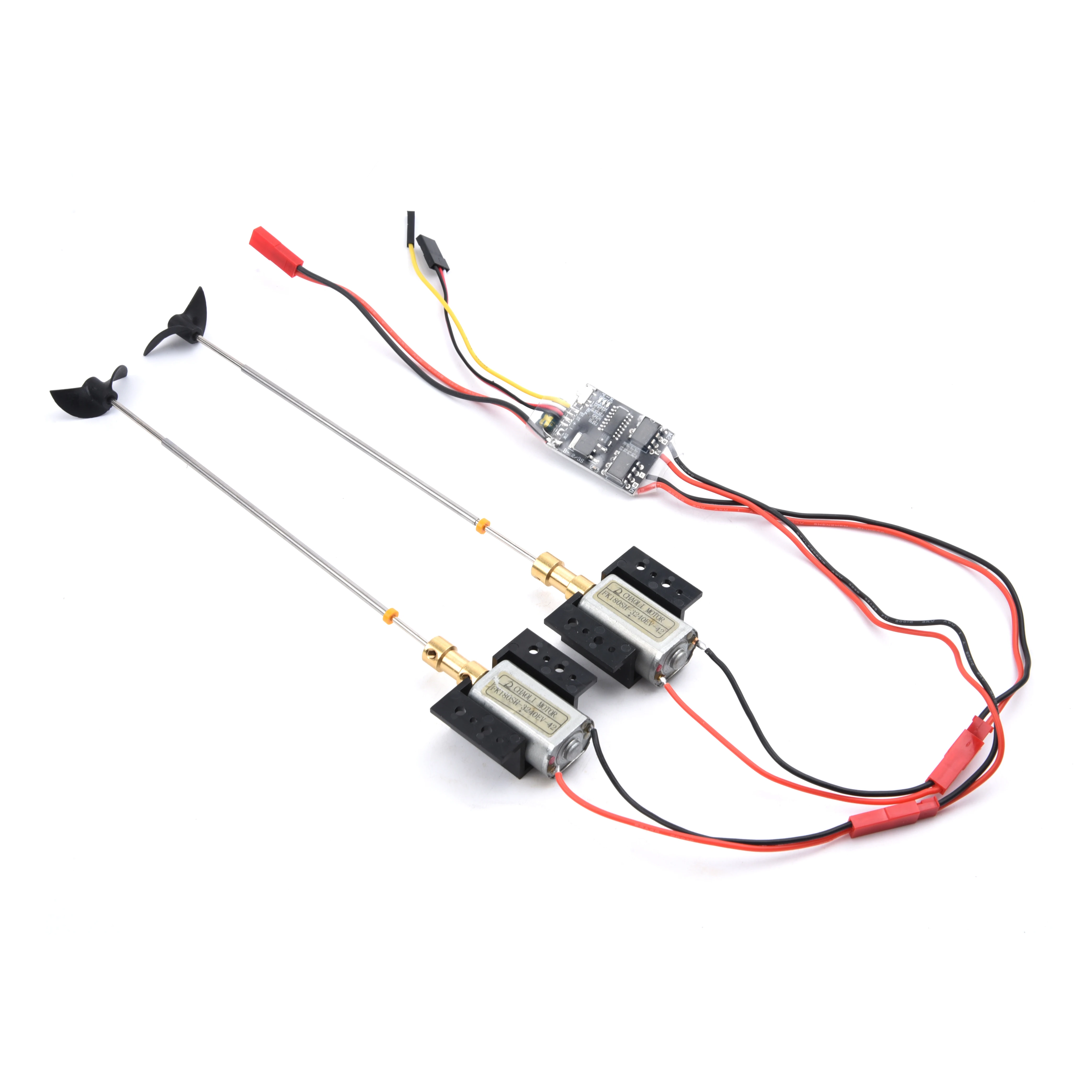 180 Motors Strong Magnetic Motor 5A x2 Brushed ESC 3V-9V Kit 15cm Drive Shaft+CW CCW D30 Propeller+2~2mm Couplings for RC Boats