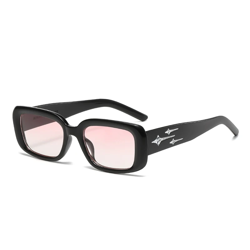 Motorcycle Retro Y2K Style Small Square Sunglasses Women kitten Eye Sunglasses Fashion Colorful Mirror Outdoor Driving Goggles