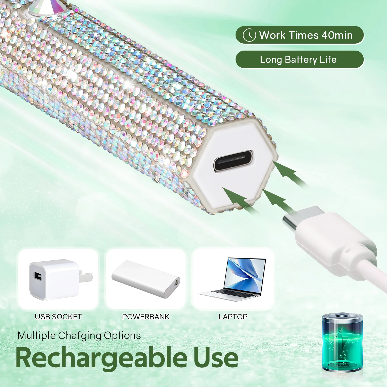 UV LED 네일 램프 네일 장비 젤 폴리쉬 건조 램프 네일 용품 휴대용 충전식 네일 램프 네일 광선요법 기계