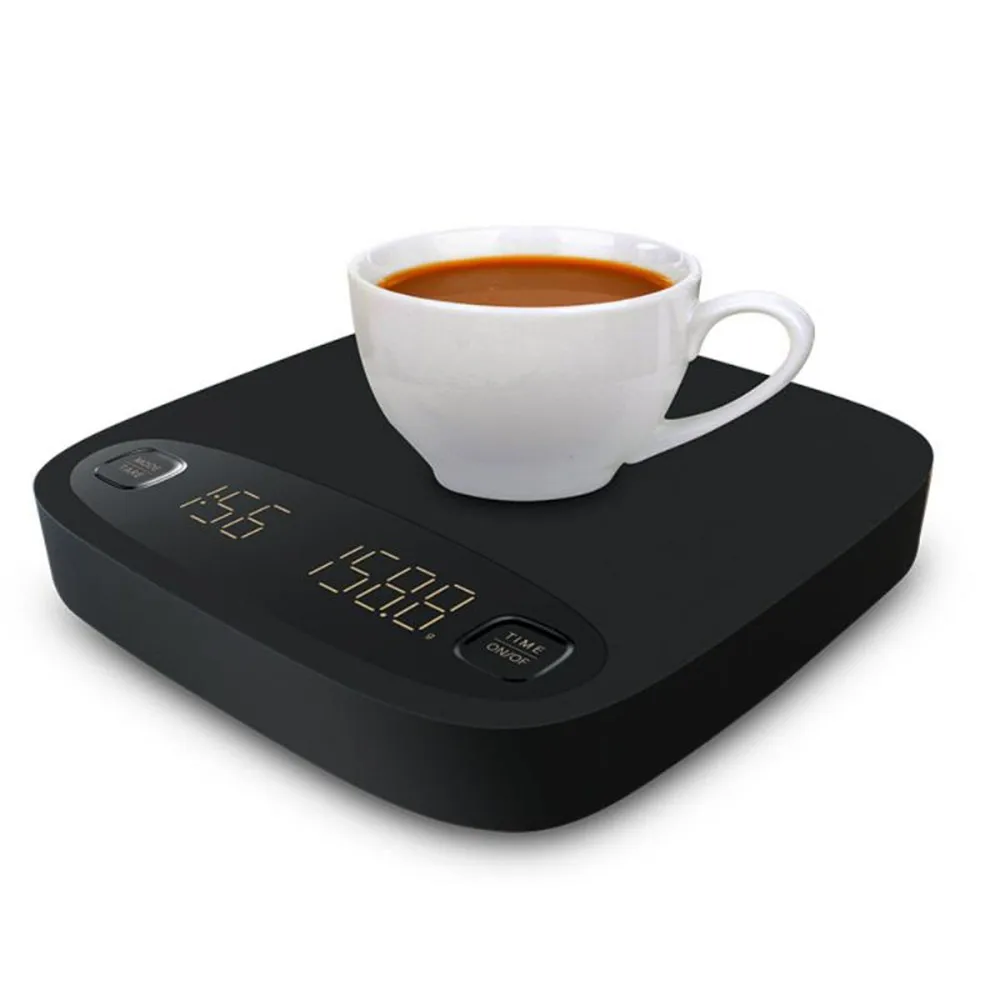 2kg/0.1g Electronic Scale LED Coffee Kitchen Scale Digital Auto Timer Scale Food Cooking Weight Balance Measuring Tool