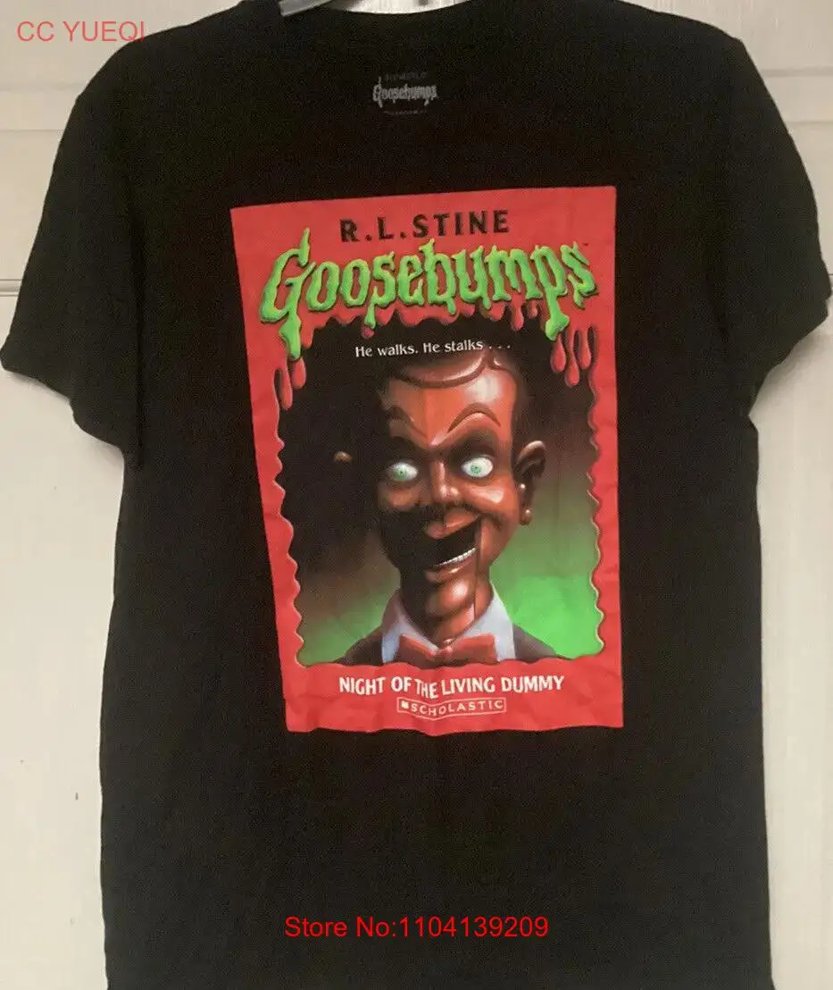 Goosebumps Night Of The Living Dummy Tee Men M Horror R.L. Stine, Slappy Dummy long sleeves