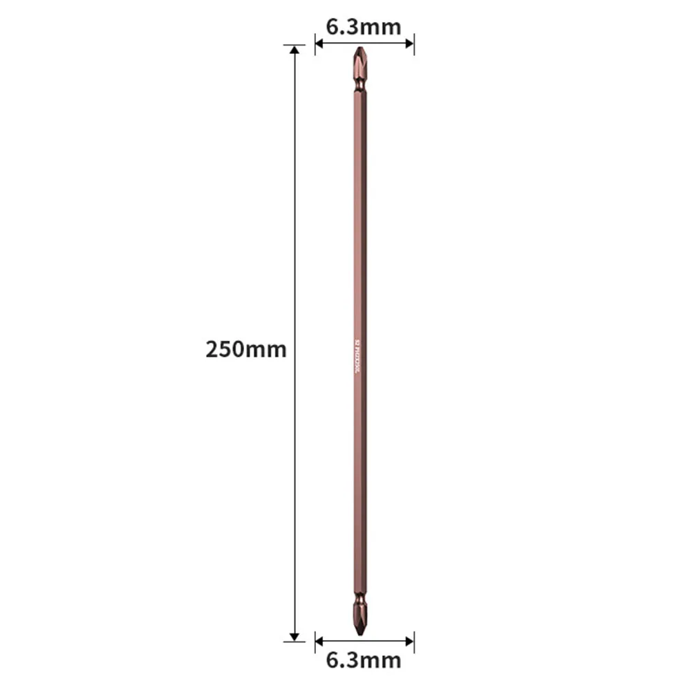 1pcs Double Head PH2 Magnetic Screwdriver Bits 65/100/150/200/250/300mm For Pneumatic Screwdriver Professional Electrician Tools