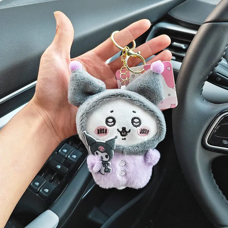 Anime Chiikawa Usagi Plush Doll Cute Pendant Hachiware Kawaii Doll Hanging Decorations Cartoon Keychain Bag Schoolchildren