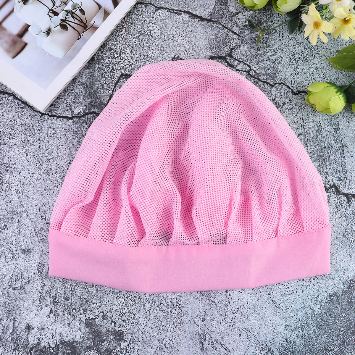 

Cotton Hair Loss Prevention Cap Wide Brim Elastic Breathable Beauty Spa Chemo Cleaning Cap Dustproof For Daily Use Coffee