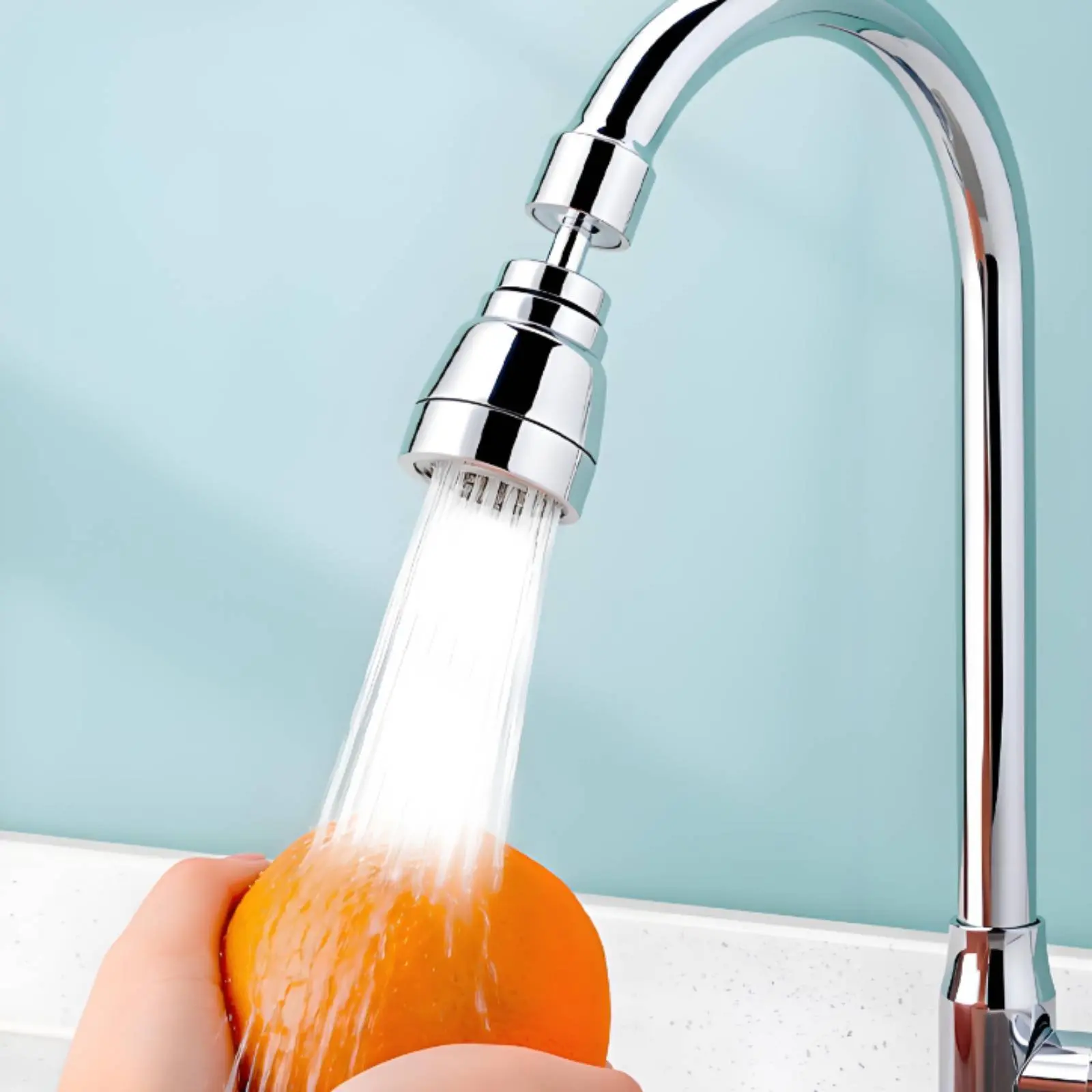Swivel Faucet Extender Pressurized Water Flow Faucet Extender Household Hardware 3 Spray Modes Easy Installation