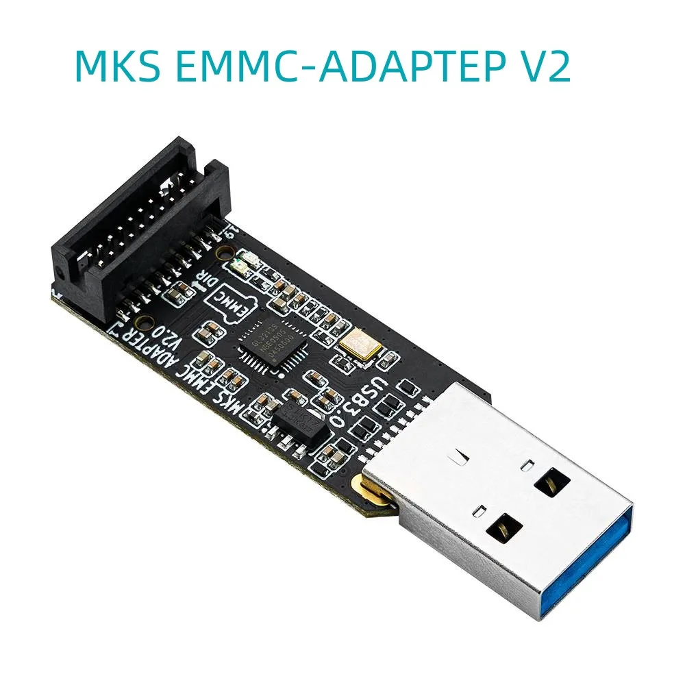 Lector MKS SKIPR EMMC-ADAPTER V2 USB 3,0 para módulo MKS EMMC, tarjeta Micro SD TF, accesorios de impresora 3D