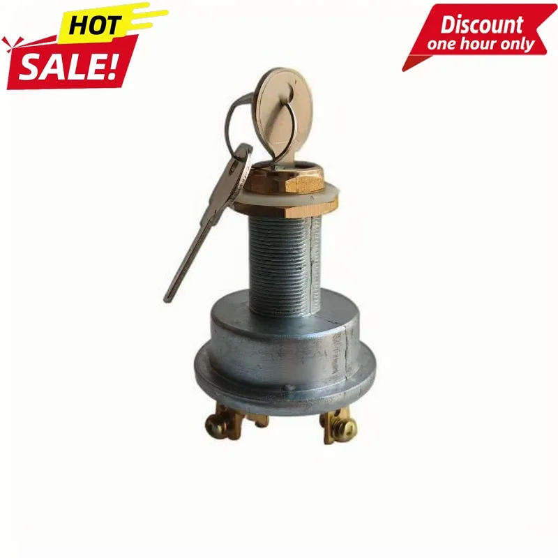 

For Heavy Duty Ignition Starter Switch 90005-03, 3 Position Keyed Rotary Switch 15A 12V for Truck Tractor Vehicle Parts