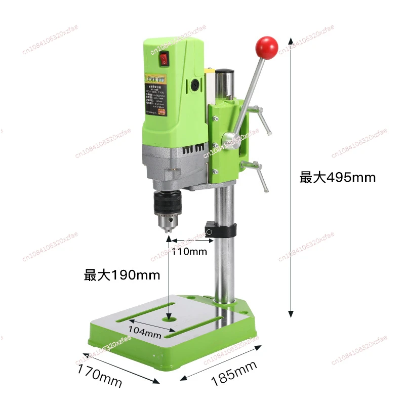 710W13mm Small Mini Bench Drill, Precision High Speed Miniature Bench Drill Drilling Machine Milling Machine