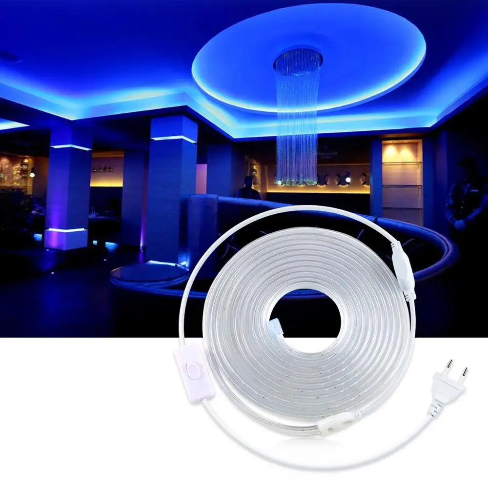 220V LED Strip Light Dimmable 230V Outdoor Lighting Tape 2835 leds Kitchen tira led lights Home Decoration Lamp Waterproof