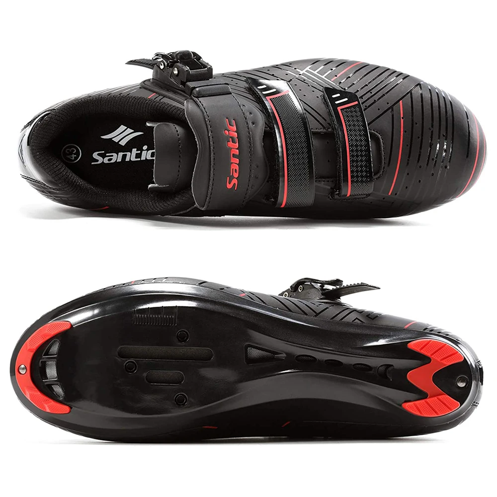 Santic Road Bike Lock Shoes for Men and Women Professional Compatible with SPD-SL Cycling Shoes Bicycle Sports Riding Sneakers