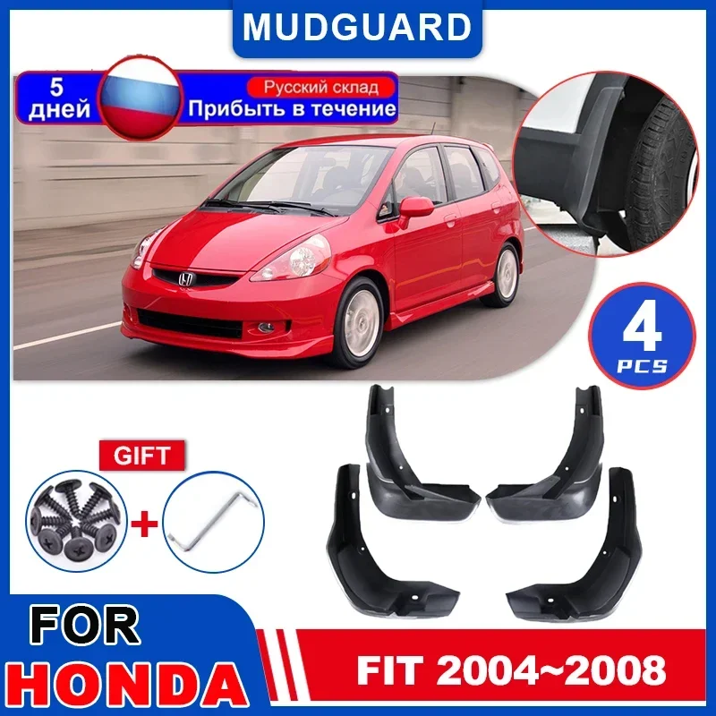 

Car Mudguards for Honda Fit Jazz GD1 Hatchback 2004~2008 Rear Fenders Splash Guards Wheel Protection Covers Exterior Accessories