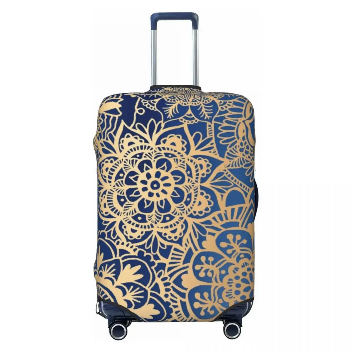 Mandala Suitcase Cover Floral Mystery Cruise Trip Flight Fun Luggage Supplies Protection