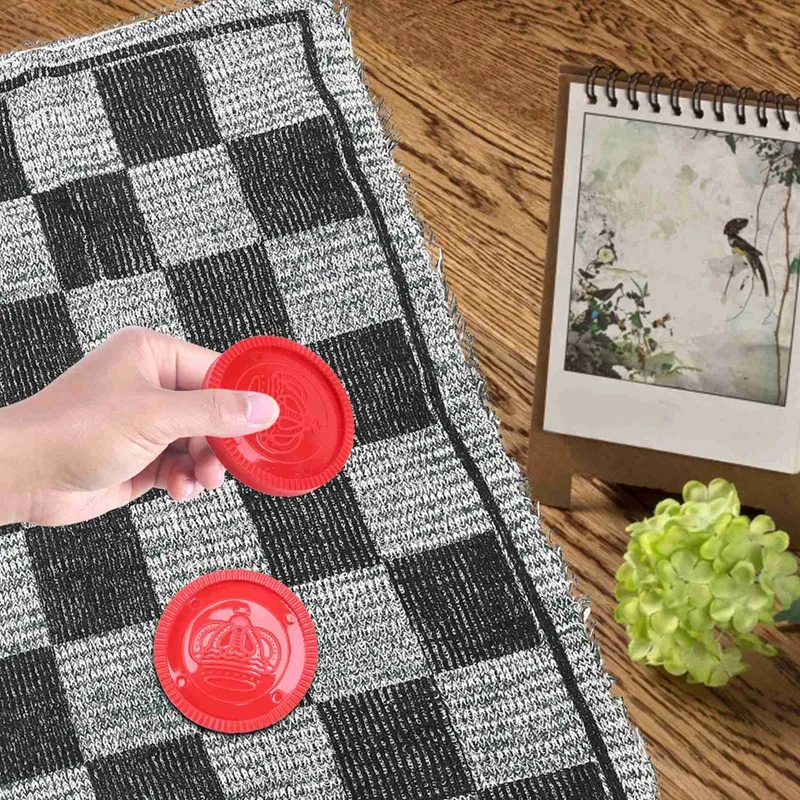 Giant 3-In-1 Checkers And Mega Tic Tac Toe With Reversible Rug - Indoor/Outdoor Jumbo Board Games For Family Fun & Parties