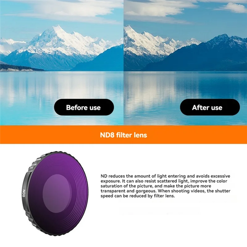 

N11R для DJI Osmo Action 4 ND Комплект фильтров CPL для DJI Osmo Action 4 ND CPL Filter Kitt для экшн-камеры Action 4