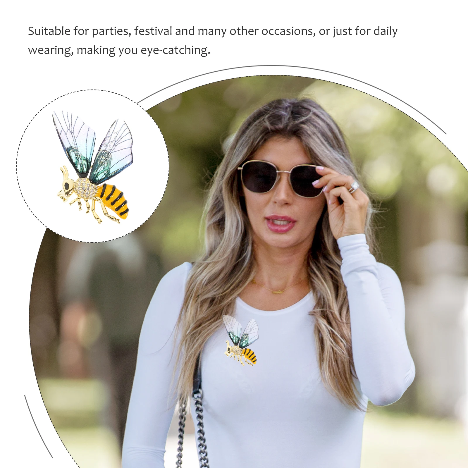 

Retro Bee Brooch Pin For Women Clothing Accessories Decorative Brooches Jewelry Shawl Coat Sweater Pin Lightweight Vintage Lapel