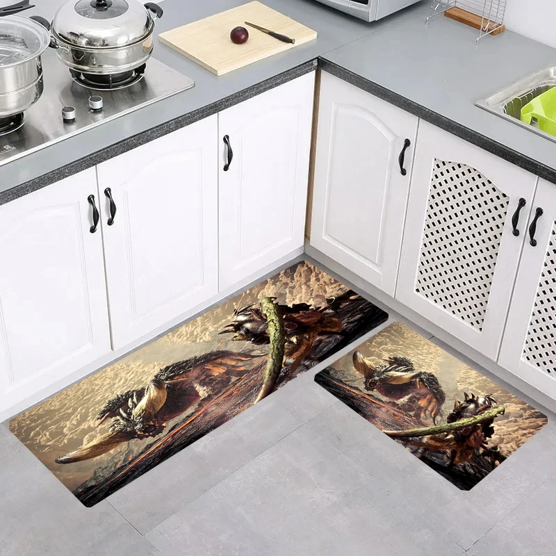 Home Game M-Monsterr Hunters Room Mats Carpet Entrance of House Balcony Bathroom Mat Rugs Carpets Kitchen Rug Foot Doormat Door