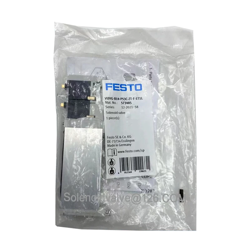 Valvula Solenoide Original FESTO VUVG-B14-M52-MZT-F-1P3 573485: Análise Técnica e Aplicação Prática em Sistemas Pneumáticos