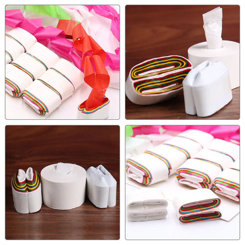 

24Pcs Mouth Vomit Coils Paper Stage Trick Prop Fun Interactive Performance Accessory for Family Party Holiday Celebration