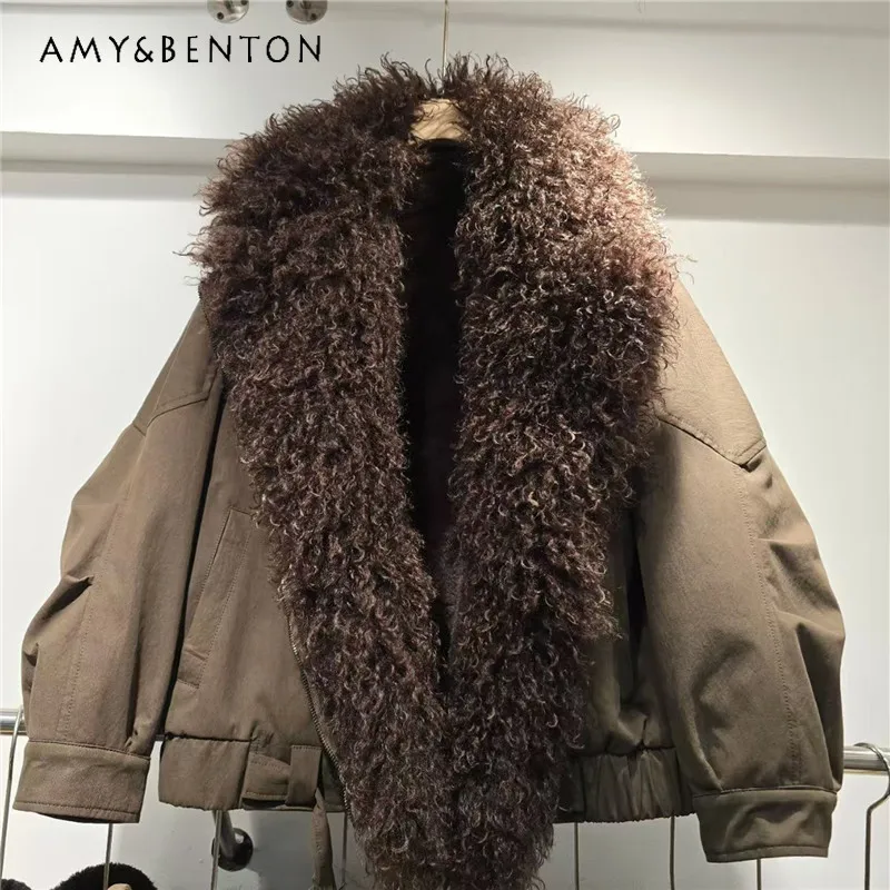 

Осень-зима, новые парки с длинными рукавами, модные, элегантные, темпераментные, стильные, повседневные, простые, с большими лацканами, универсальное пальто из искусственного меха