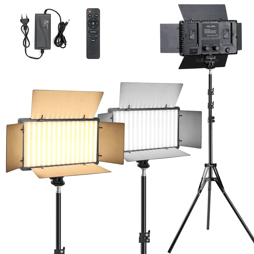 Bi-Color LED Photo Studio Light For Youtube Game Live Video Lighting 40W Portable Video Recording Photography Panel Lamp