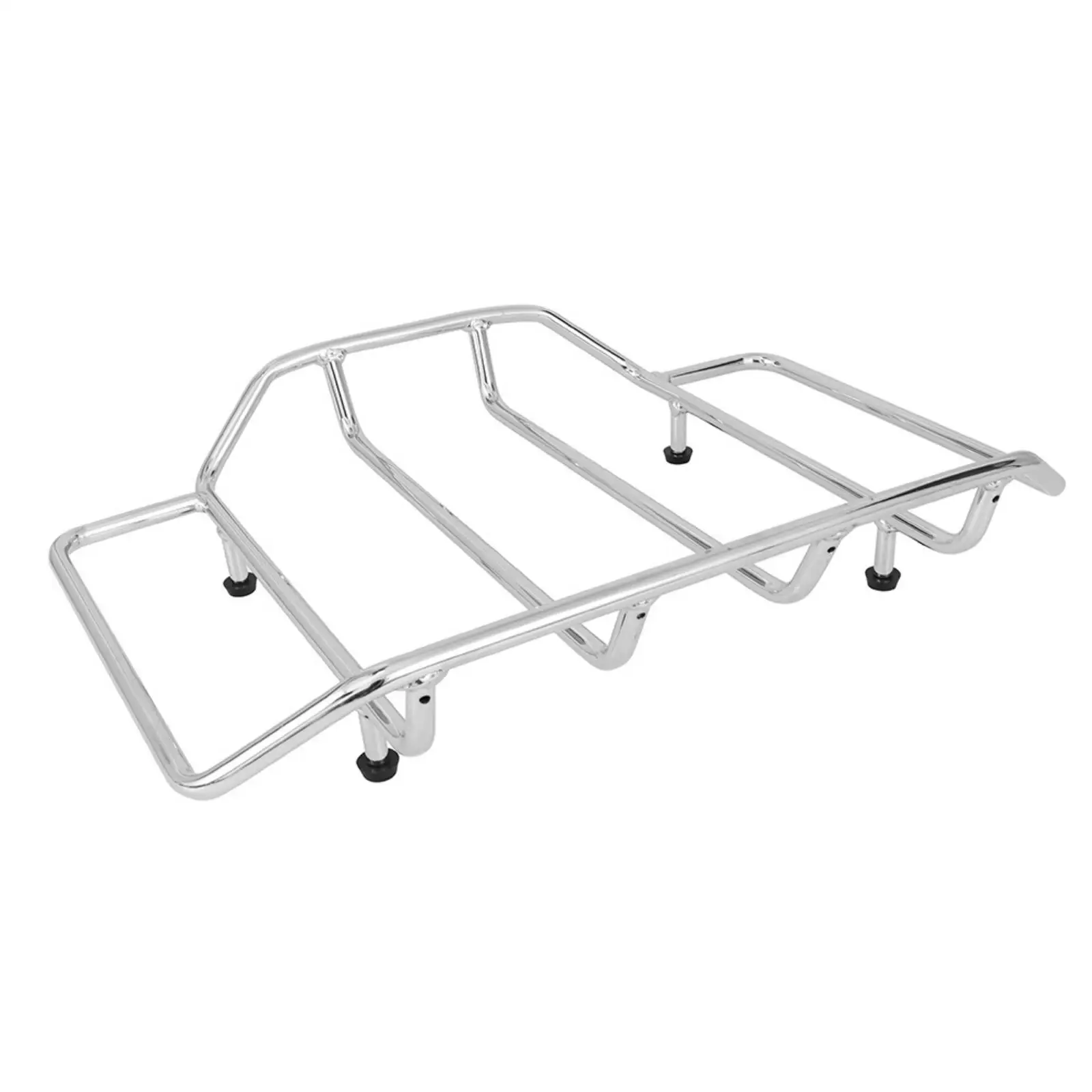 Motorcycle Rear Luggage Rack Metal Luggage Rack with Side Tube for Daily