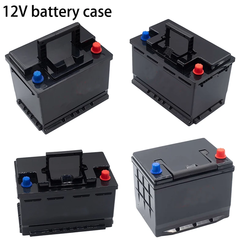 12V 24V Car Starter Battery Storage Boxes Waterproof Plastic Case 3S Li-ion 4S Lifepo4 Battery Case Copper Poles High Current