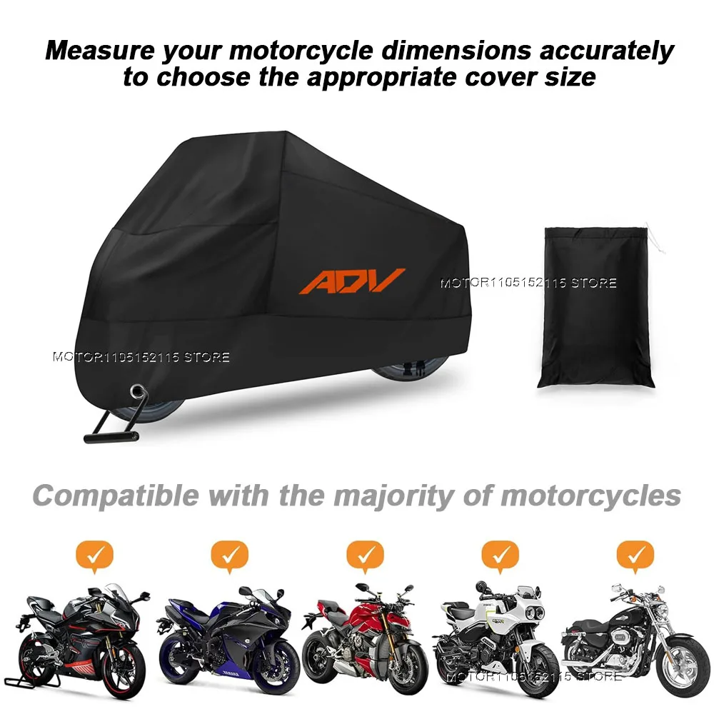 NEW Motorcycle Cover Waterproof Outdoor Scooter UV Protector Dust Rain Cover For KTM 790 890 1090 1190 Adventure R ADVENTURE S view 5