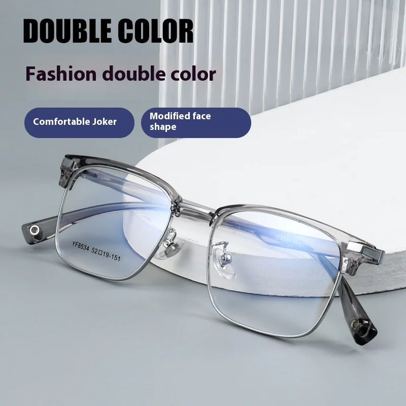 

New Fashion Business High Quality Alloy Retro Ultralight Reading Glass Myopia Hyperopia Optical Prescription Eyelasses Frame Men