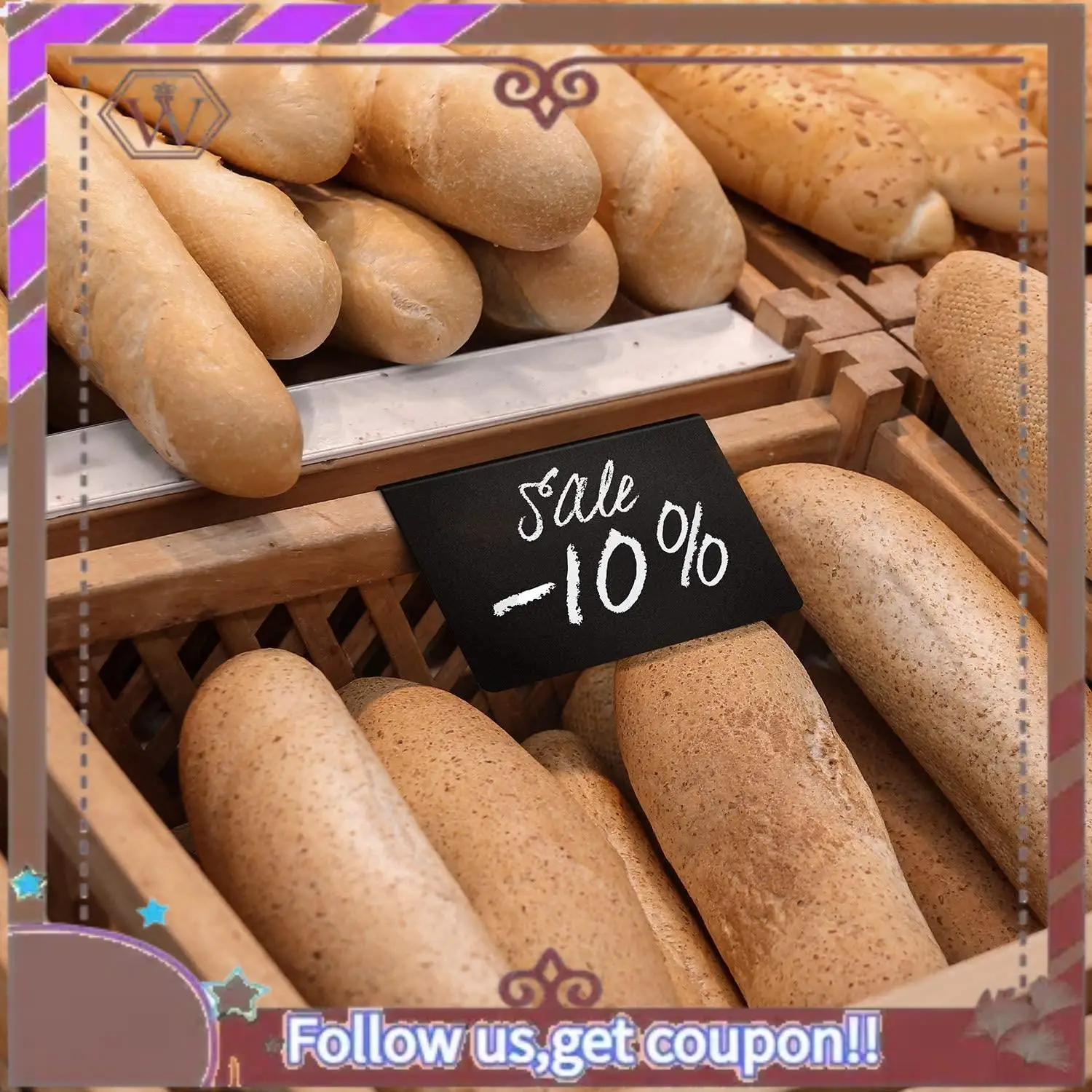 ABBG-10 حزمة علامات السبورة الصغيرة 10X7.5 سنتيمتر علامة السبورة الصغيرة علامات السبورة الصغيرة لعلامات بوفيه السبورة الغذائية