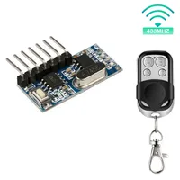 433 Mhz RF Remote Control Transmitter Switch 4 Channel Mini Relay Receiver Moudle 70 Meters Range Remote ON OFF Transmitter