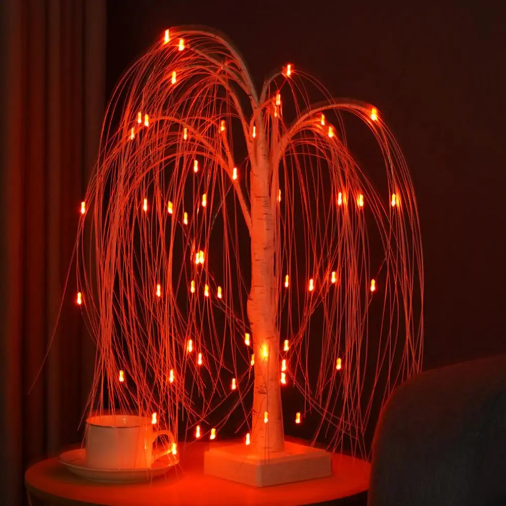 

Willow Light Indoor Led Tree Light with Remote Control for Soft Glow Bedside Lamp Decor Usb/battery Operated Rgb Tree