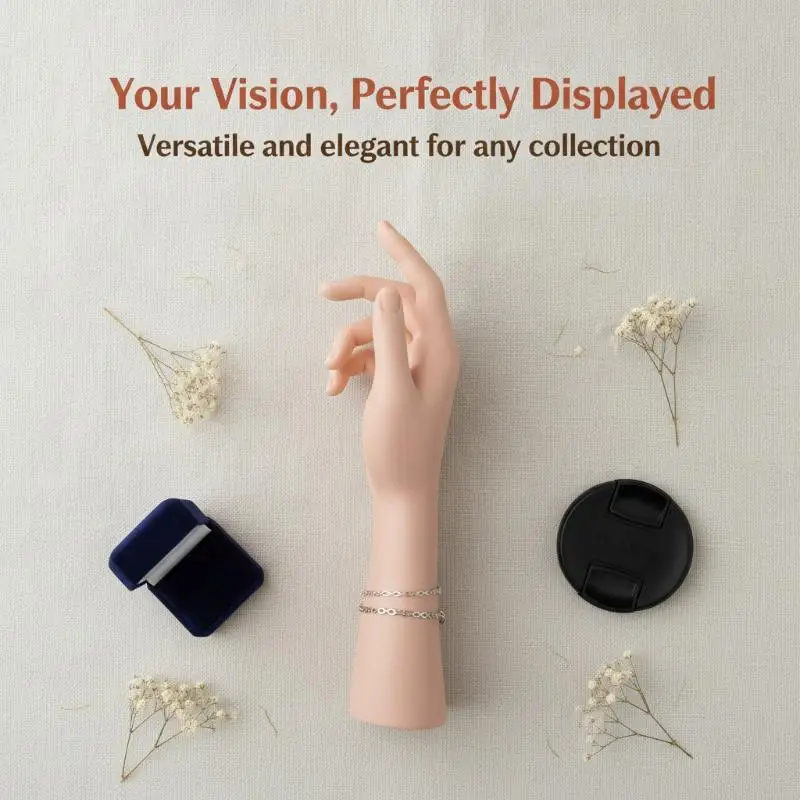 Lifelike Realistic Silicone Female Hand Model Soft Fake Hand for Film Shooting Prop Tattoo Practice Use