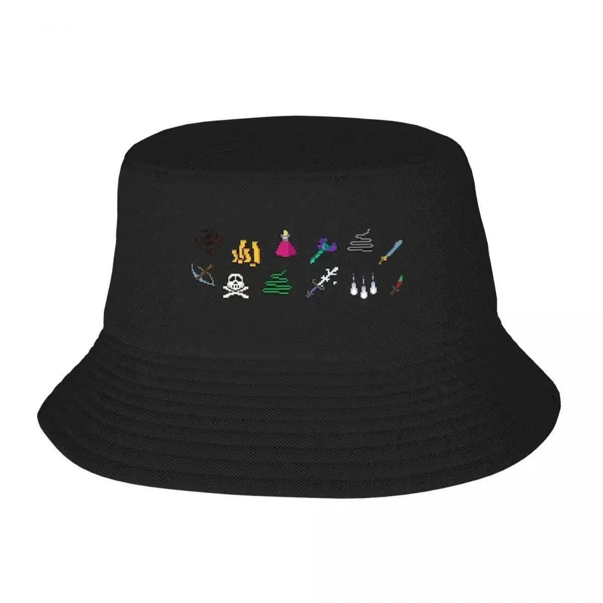 2026 Old School Runescape Player Killing Bundle Bucket Hats Panama For Man Woman Bob  Reversible Fisherman  Beach Fishing Cap