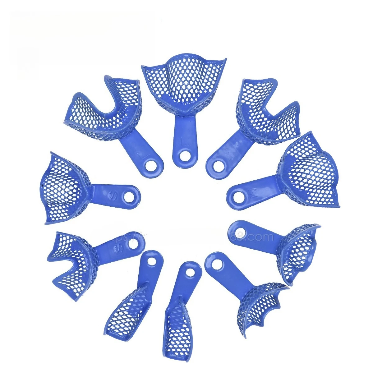 

2pcs/set Dental Impression Trays Plastic-Steel Oral Care Teeth Holder Dental Materials Dentistry Dentist Tool For Adult Children