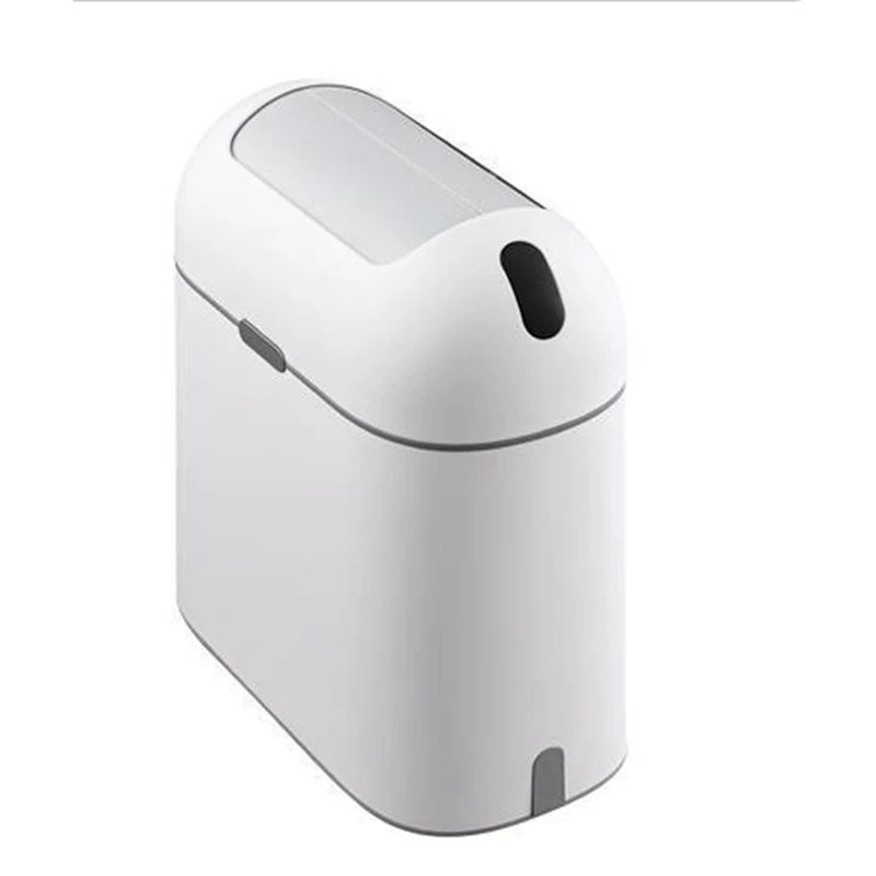 

HOT SALE Touchless Bathroom Trash Can With Lid Office Garbage Cans With Automatic Lid Motion Sensor Trash Bin For Toilet, RV