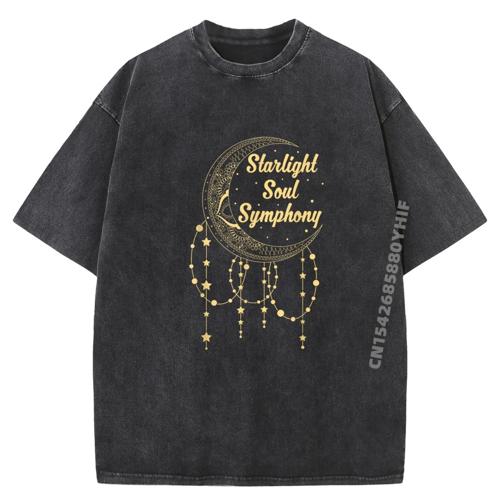 

Мистический небесный слоган для астрографической футболки, мужские топы и футболки, новейшая рубашка с принтом, мужская винтажная стираная одежда