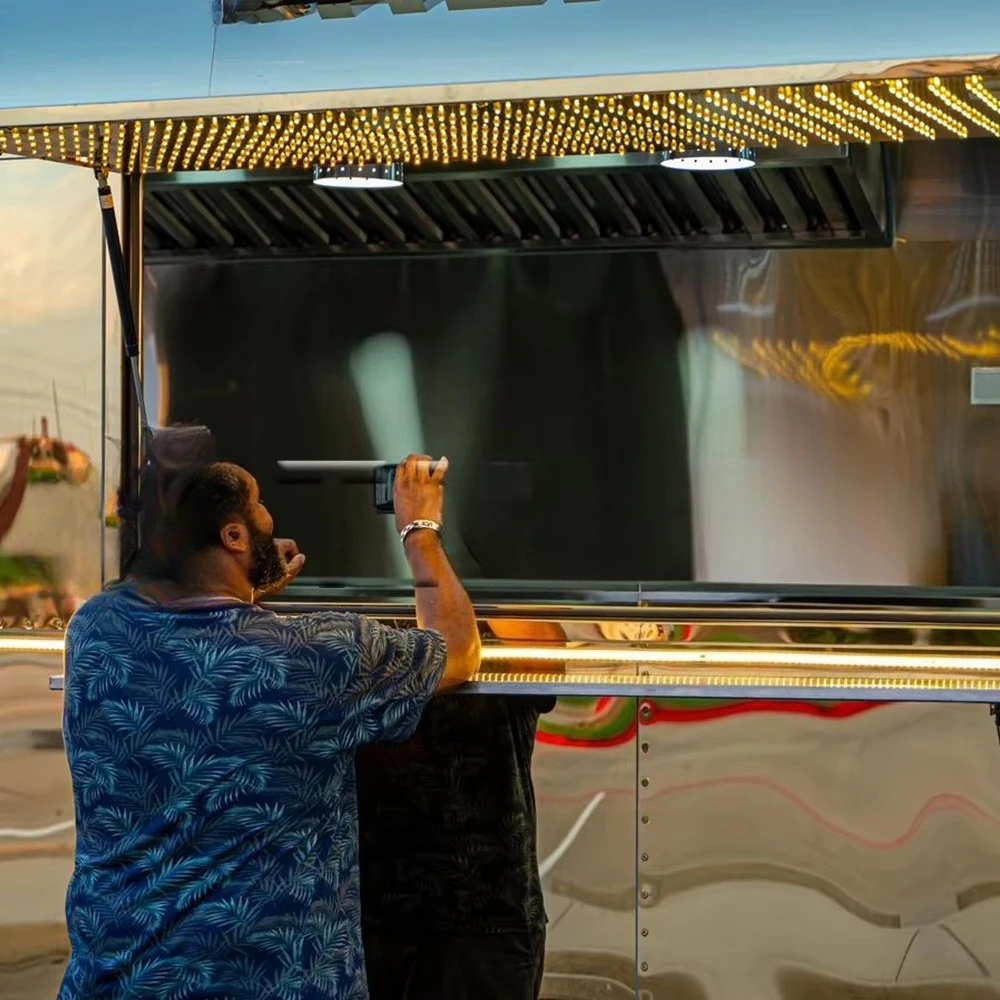 Coffee Van Equipment - รถขายอาหารแบบกำหนดเองสำหรับร้านอาหาร พร้อมอุปกรณ์ครบครัน รถขายกาแฟ พิซซ่า เบเกอรี่ รถขายอาหารเคลื่อนที่