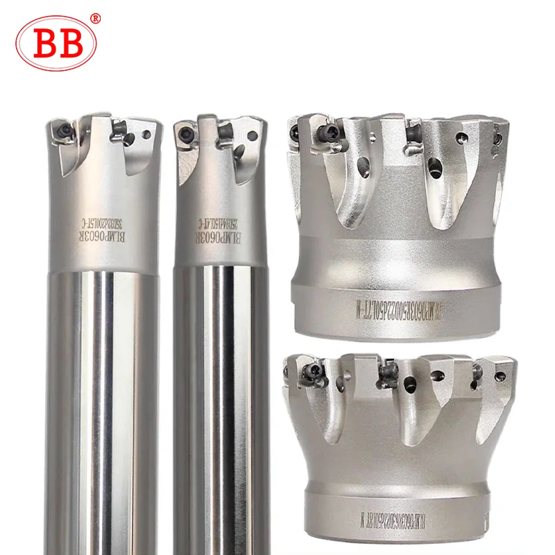 BB BLMP BLMP0603R End Mill CNC Milling Cutter Roughing Machining Four Edge R1.6 Fast Feed Shell Indexable Insert