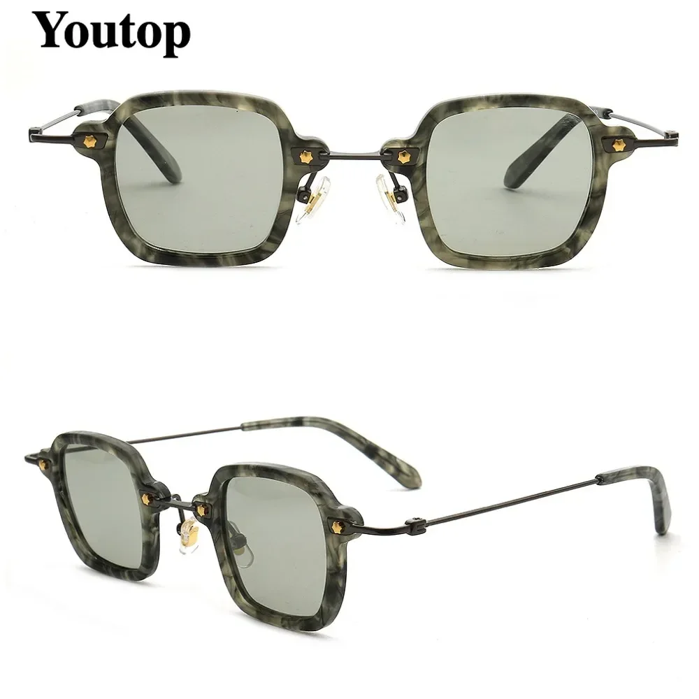 

Солнцезащитные очки поляризационные UV400 для мужчин и женщин, классические квадратные модные солнечные аксессуары в стиле ретро, с черным мрамором, для вождения на открытом воздухе