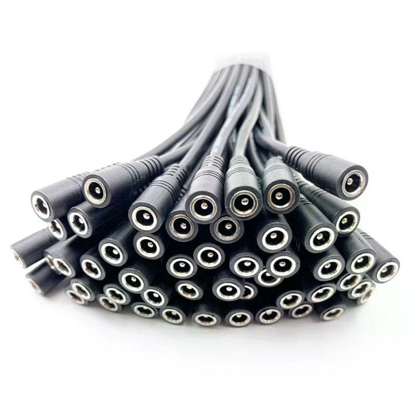Hot sale 10Pcs 5.5x2.1 Plug DC male or Female Cable Wire Connector For 3528 5050 LED Strip Light