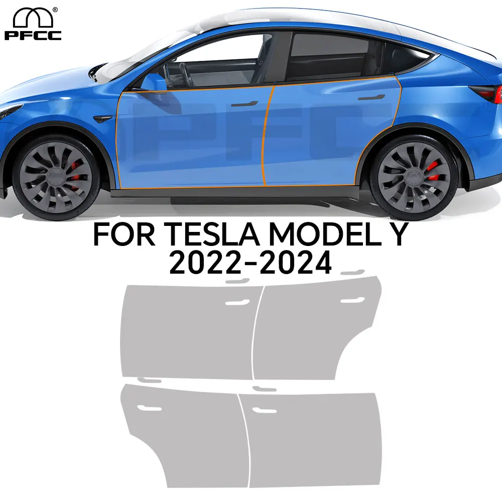

Для Tesla Model Y 2020-2024 защитная пленка для краски из ТПУ, предварительно вырезанная прозрачная пленка из PPF, кузов автомобиля, устойчивая к царапинам, невидимая, ремонтная