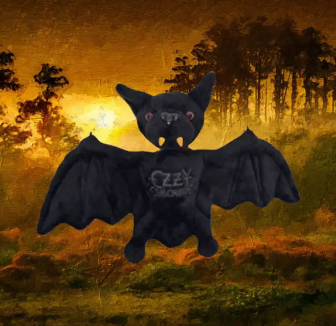 

Hot ozzy Osbourne Bat Plush Toy Doll Stuffed Animal Holiday Gift Toy Soft Fabric Bat Shaped Toys For All Ages Halloween Toys