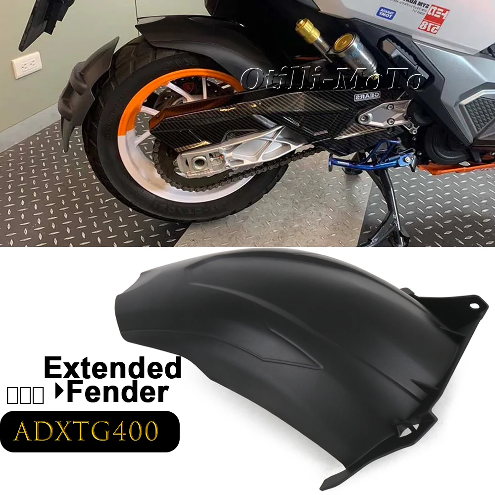 

For SYM ADXTG400 ADXTG 400 2024 2025 Motorcycle Extended Rear Fender Mudguard Wing Wheel Hugger Rear Extension Splash Guard