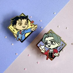 Lawyer Pair Hard Enamel Pin（It's not soft enamel） Ace Attorney