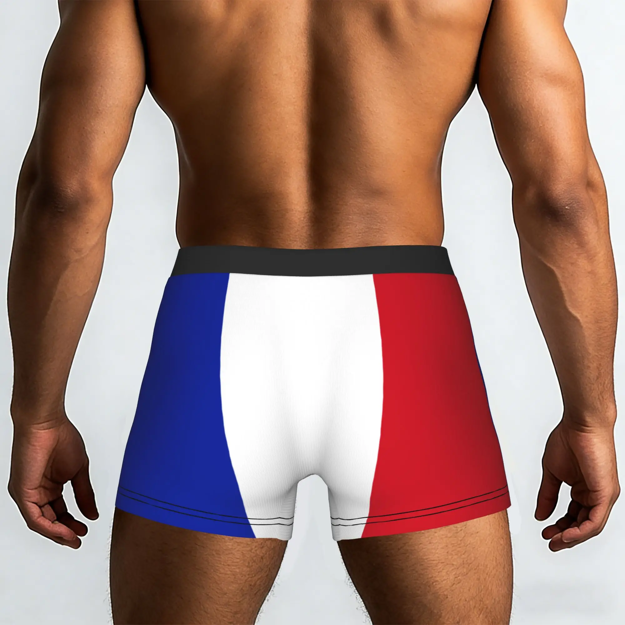 Customized Fashion Flag Of France Boxers Shorts Panties Male Underpants Stretch French Proud Briefs Underwear