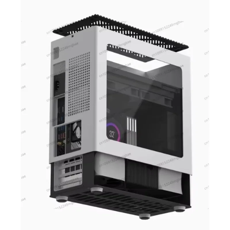 

Новый боковой прозрачный корпус из алюминиевого сплава COOJ Z18 MATX, вставленный в корпус компьютера ITX с водяным охлаждением