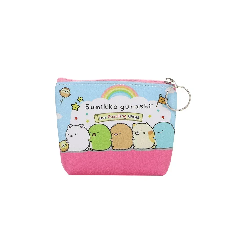 Hello Kitty Purse Coin Purses Cartoon Animals PU Melody Cute Wallet Bag Keychains Storage Bag Sanrio Kuromi Kawaii Mini Pouch