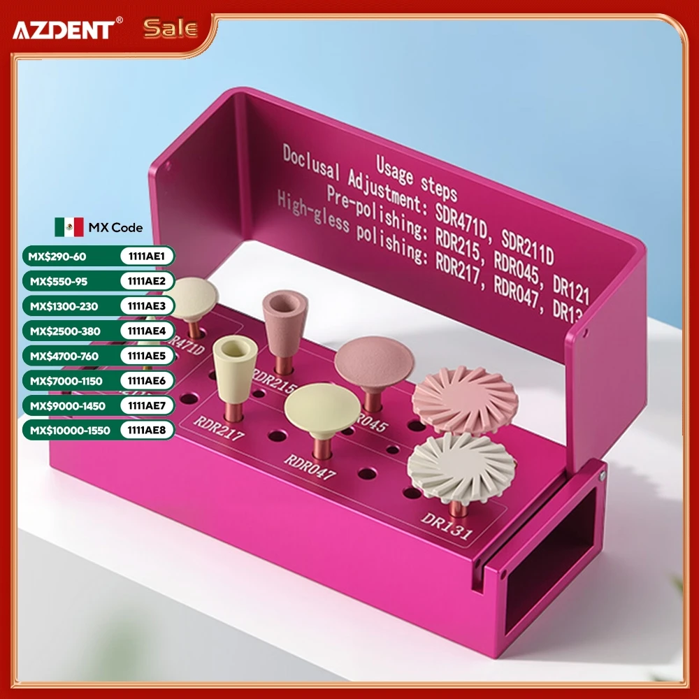 

AZDENT Набор для полировки стоматологического циркония и композитного полировки для реставрации циркония RA2,35 мм, глянцевая полировальная машина для контруглового наконечника